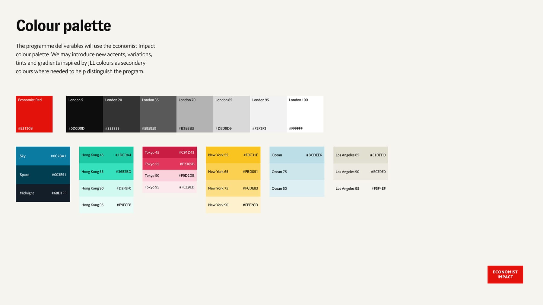 Colour palette